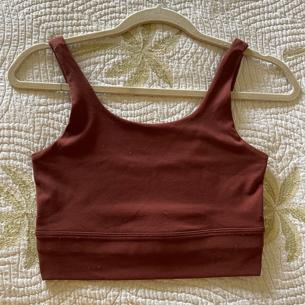Stylish Nike Fit Burgundy Crop Top